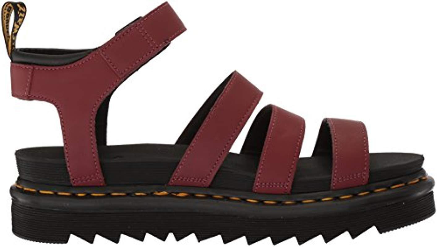 Dr. Martens Blaire Cherry Sandals in Red | Lyst