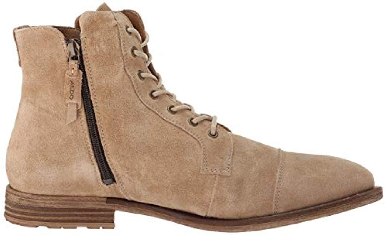 ALDO Leather Kaoreria Ankle Boot, Beige, 13 D Us in Natural for Men - Lyst