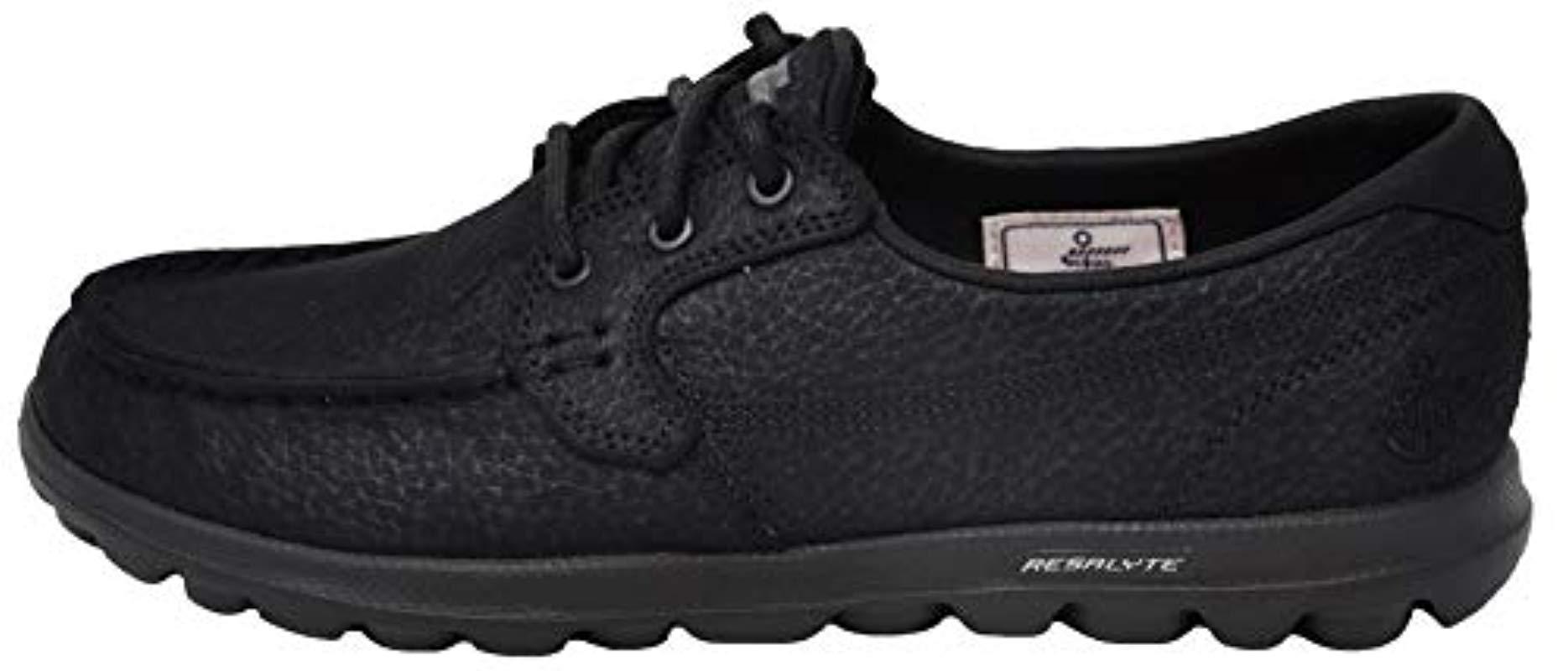skechers on the go boat shoes black