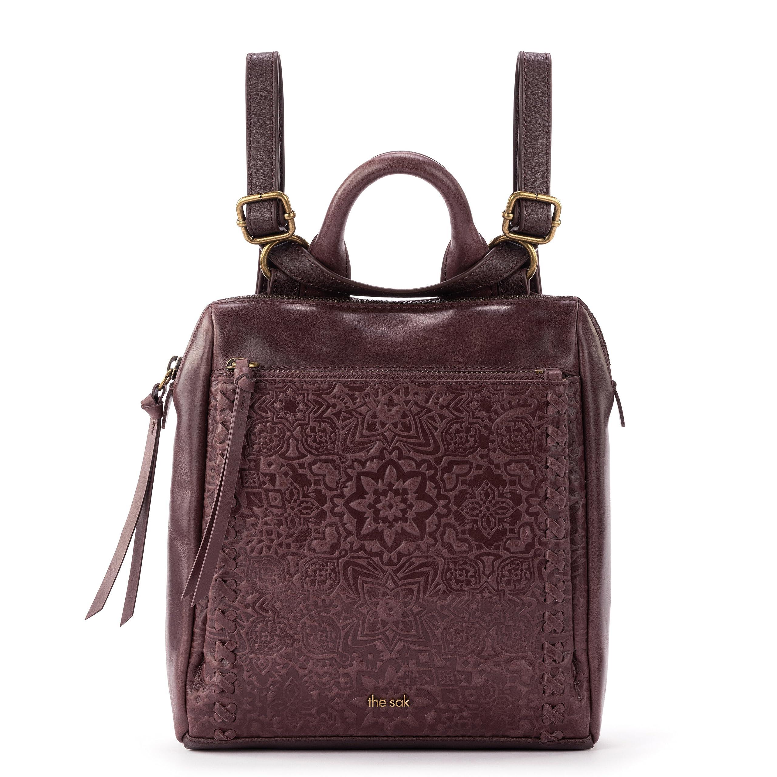 The Sak Loyola Leather Convertible Mini Backpack in Purple | Lyst