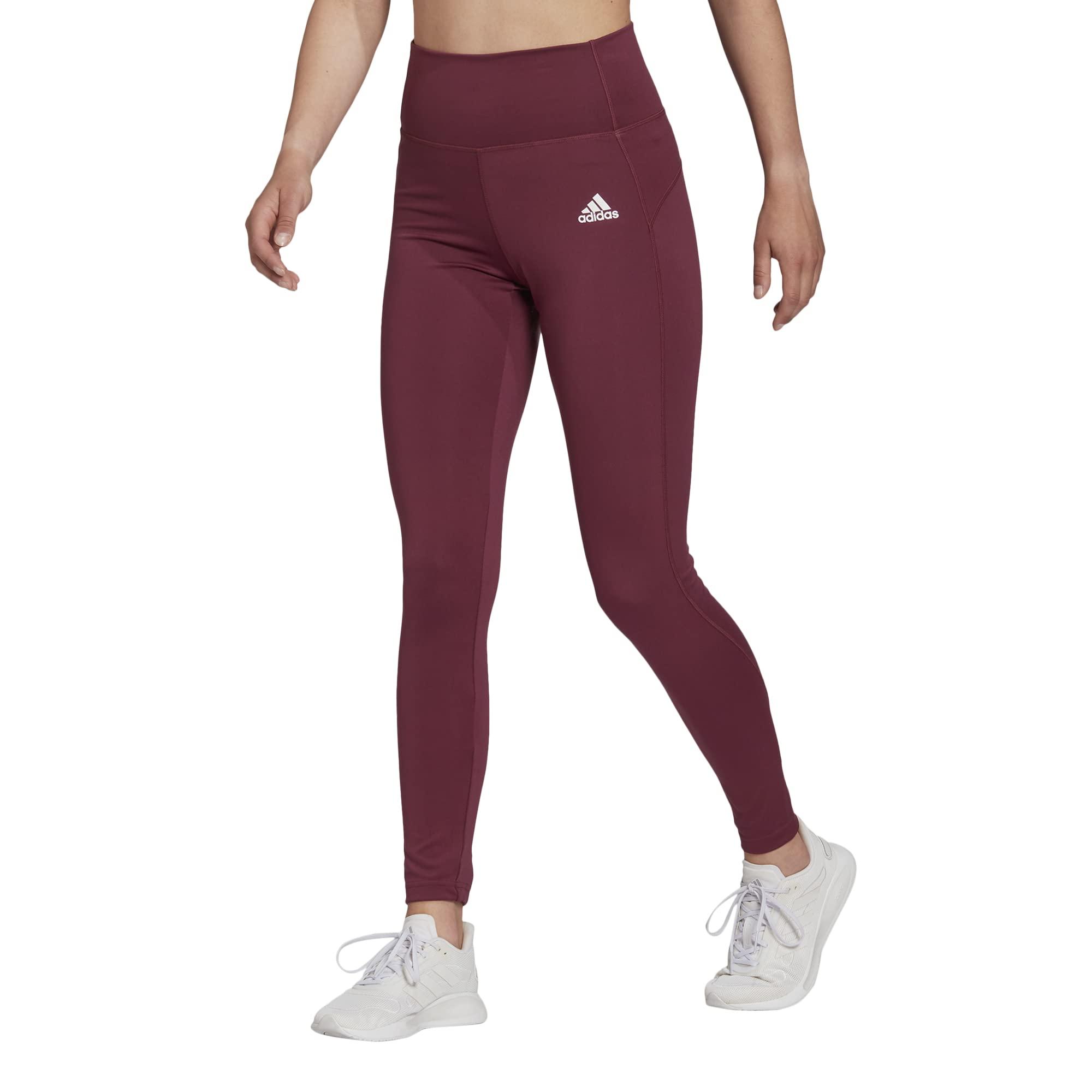 Adidas velvet leggings maroon best sale
