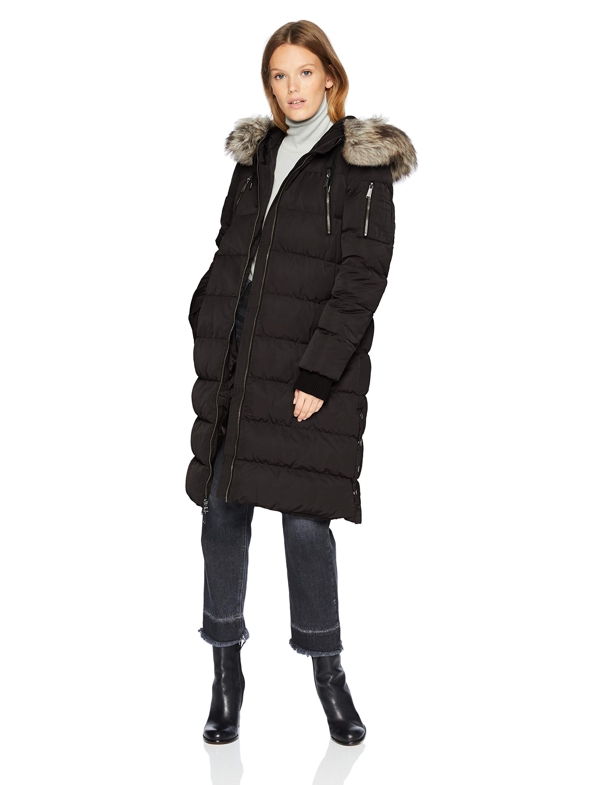 duffle coat with fur hood