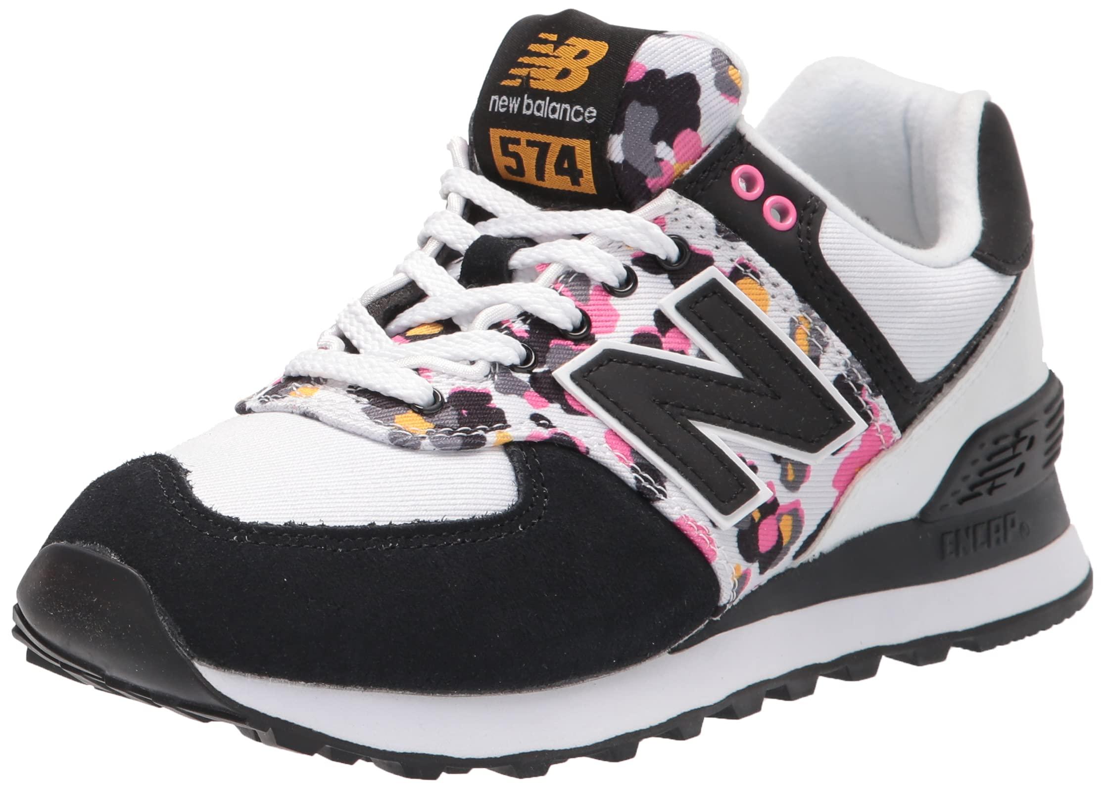 New Balance 574 V2 Floral Camo Sneaker in Black | Lyst