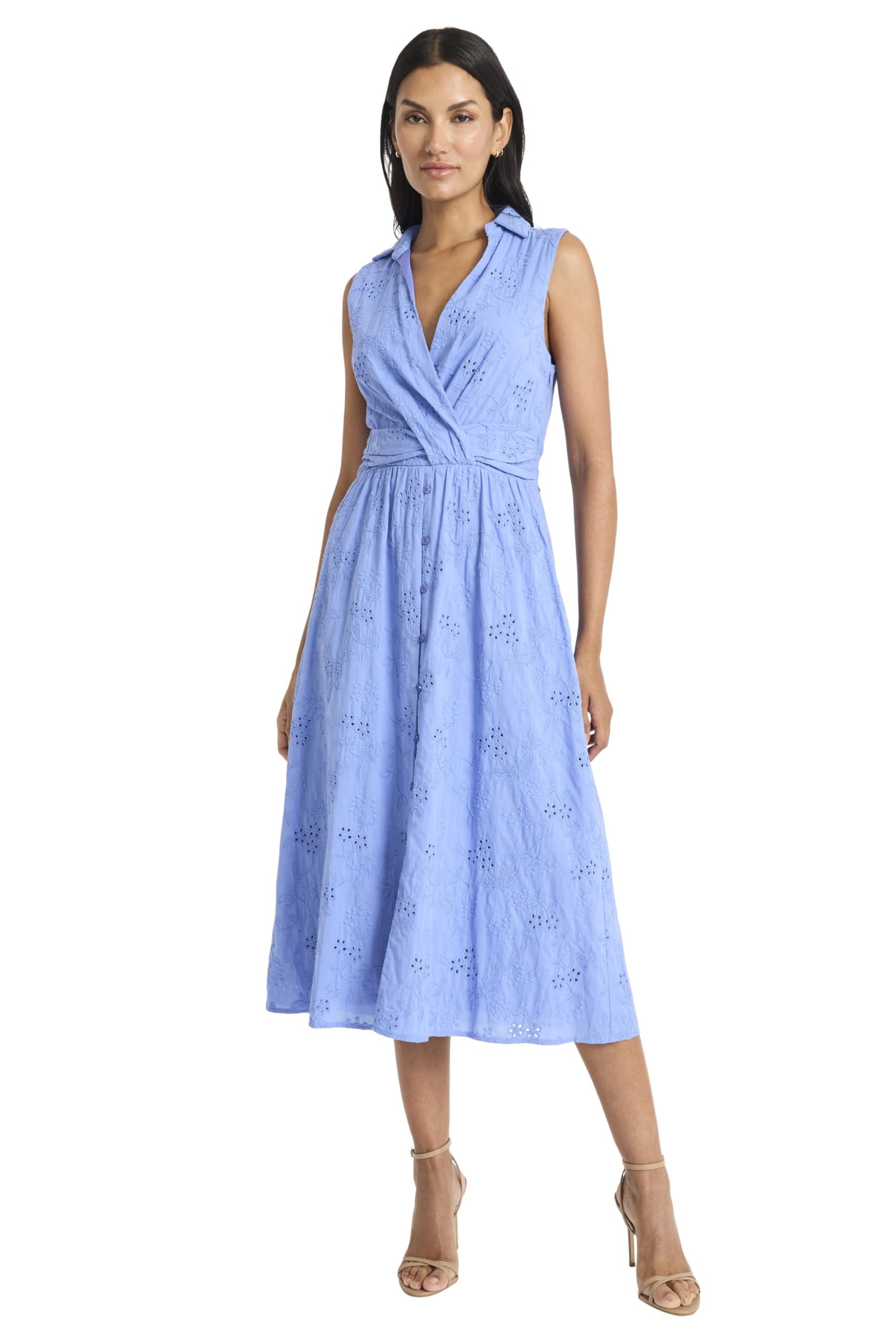 Wrap Dress Collared Fit And Flare Dress Vince Camuto Women's Satin