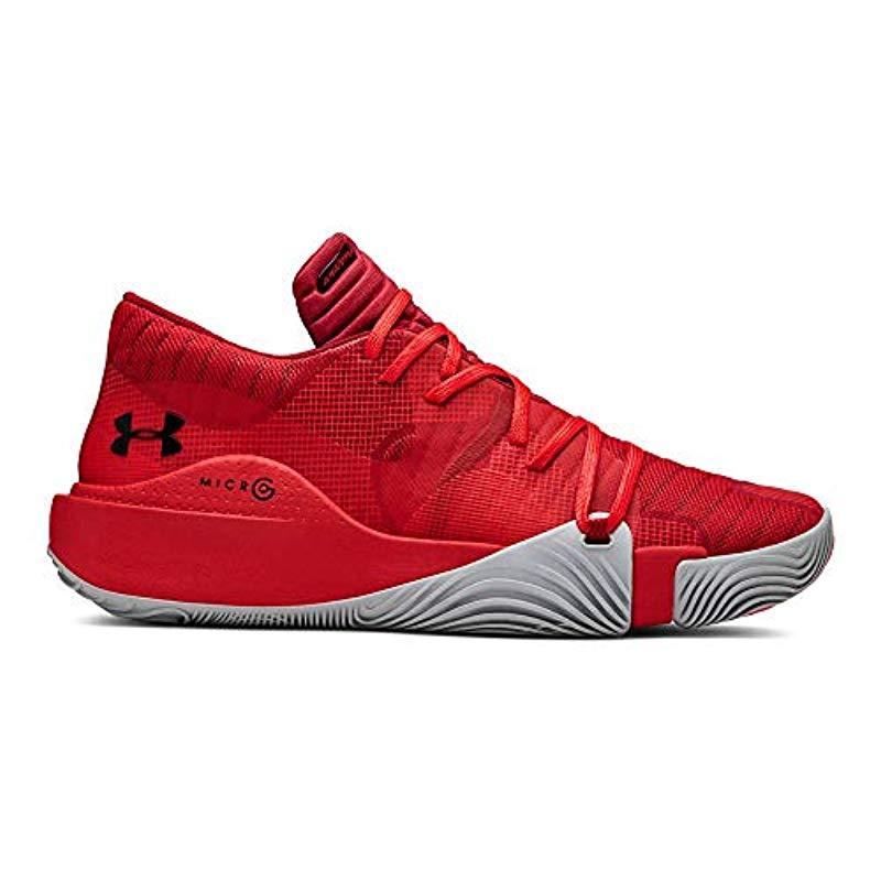 Under Armour Spawn Low Basketball Shoe in Red for Men - Save 23% - Lyst