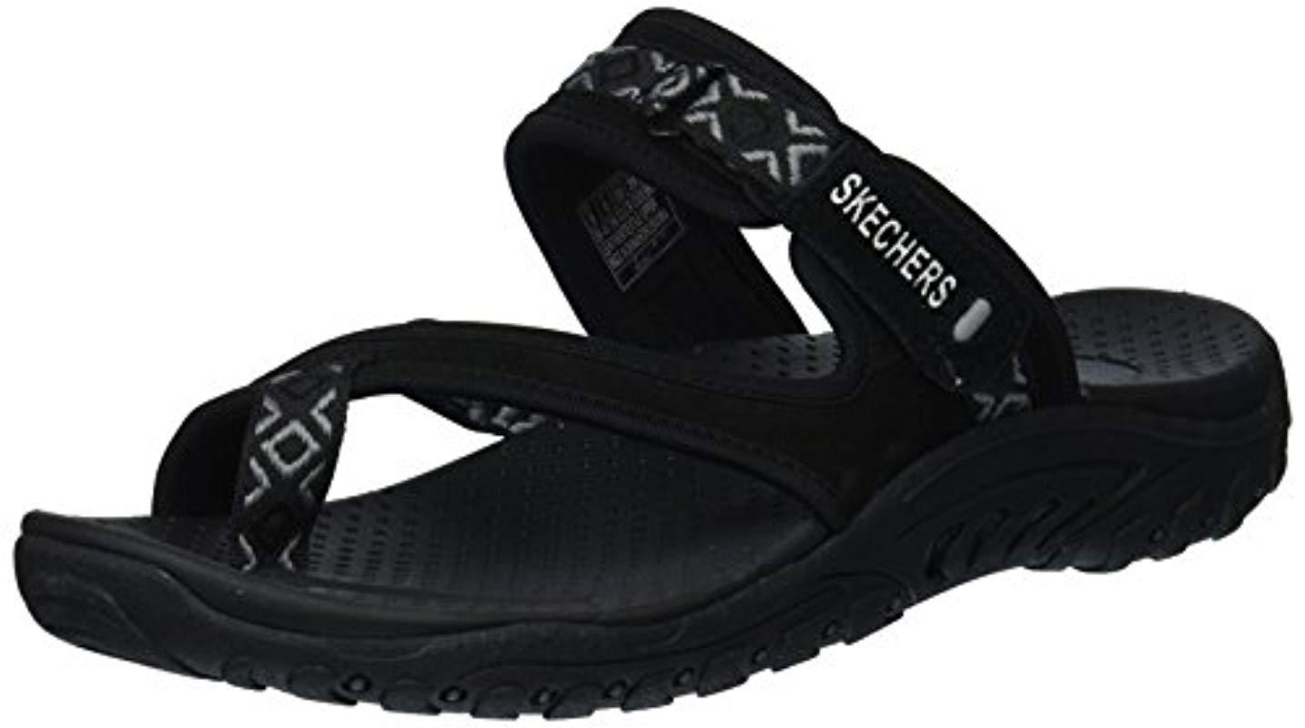 skechers women's reggae trailway flip flop