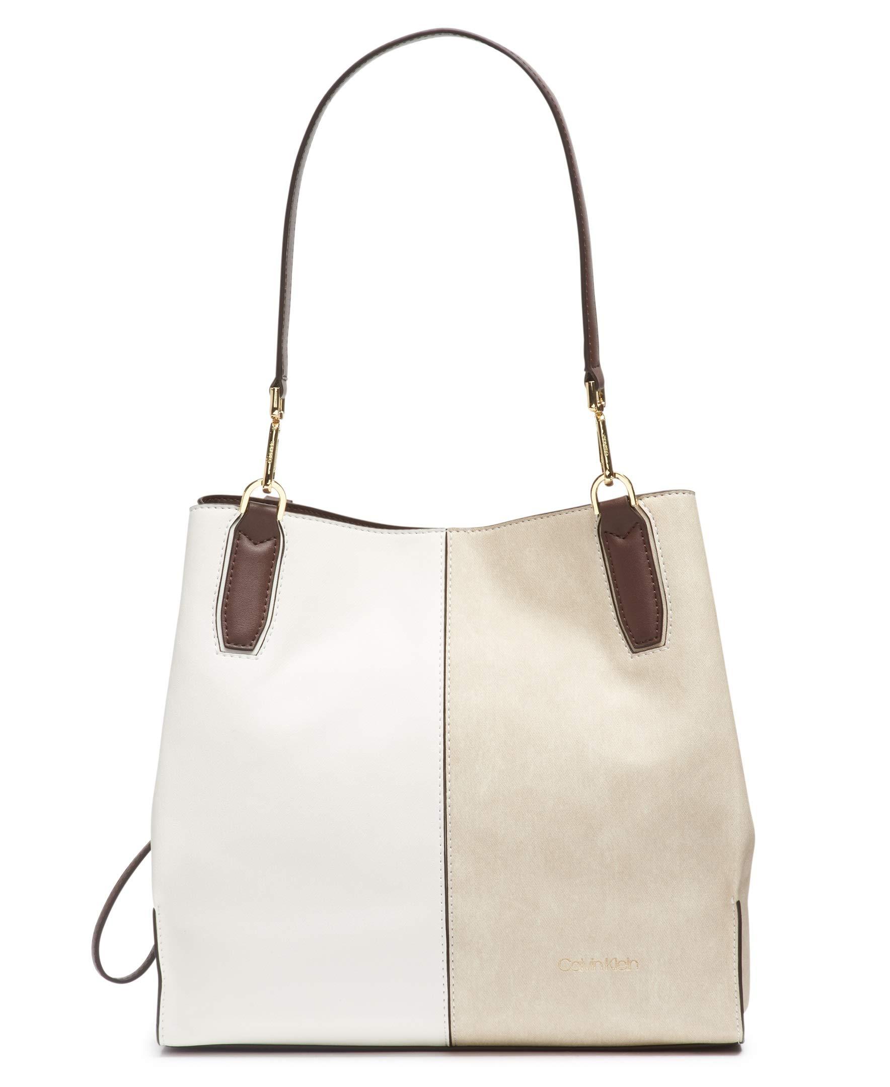 Calvin klein elaine bubble lamb novelty triple compartment tote sale