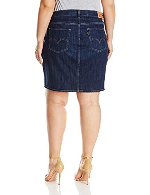 plus size levi skirt