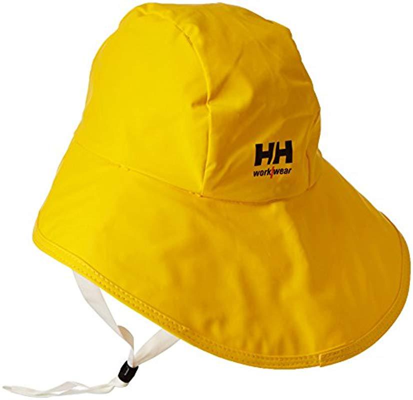 Helly Hansen Cotton Sou'wester Waterproof Rain Hat in Light Yellow
