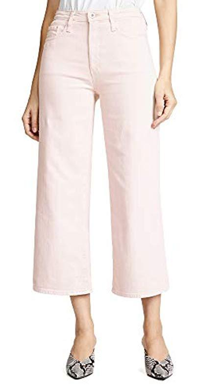 AG Jeans Cotton The Etta Pink High-rise 