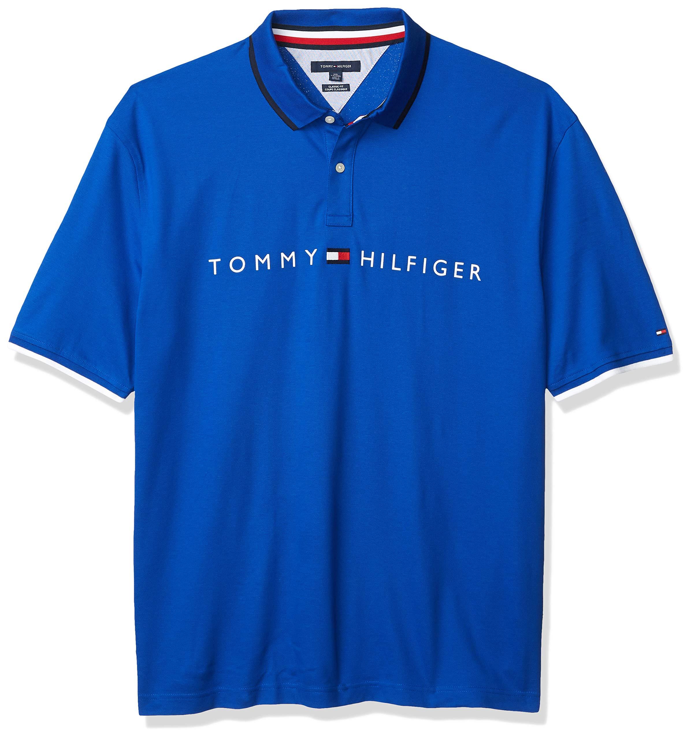 Tommy Hilfiger Flag Pride Polo Shirt In Custom Fit in Cobalt (Blue) for ...