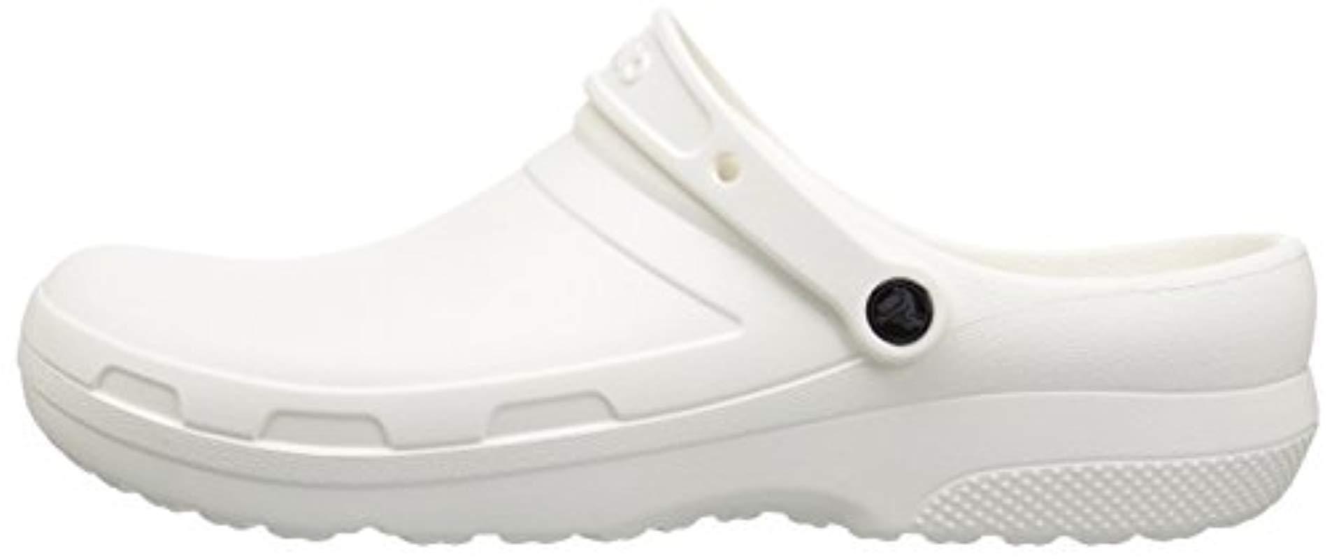 crocs white nursing shoes