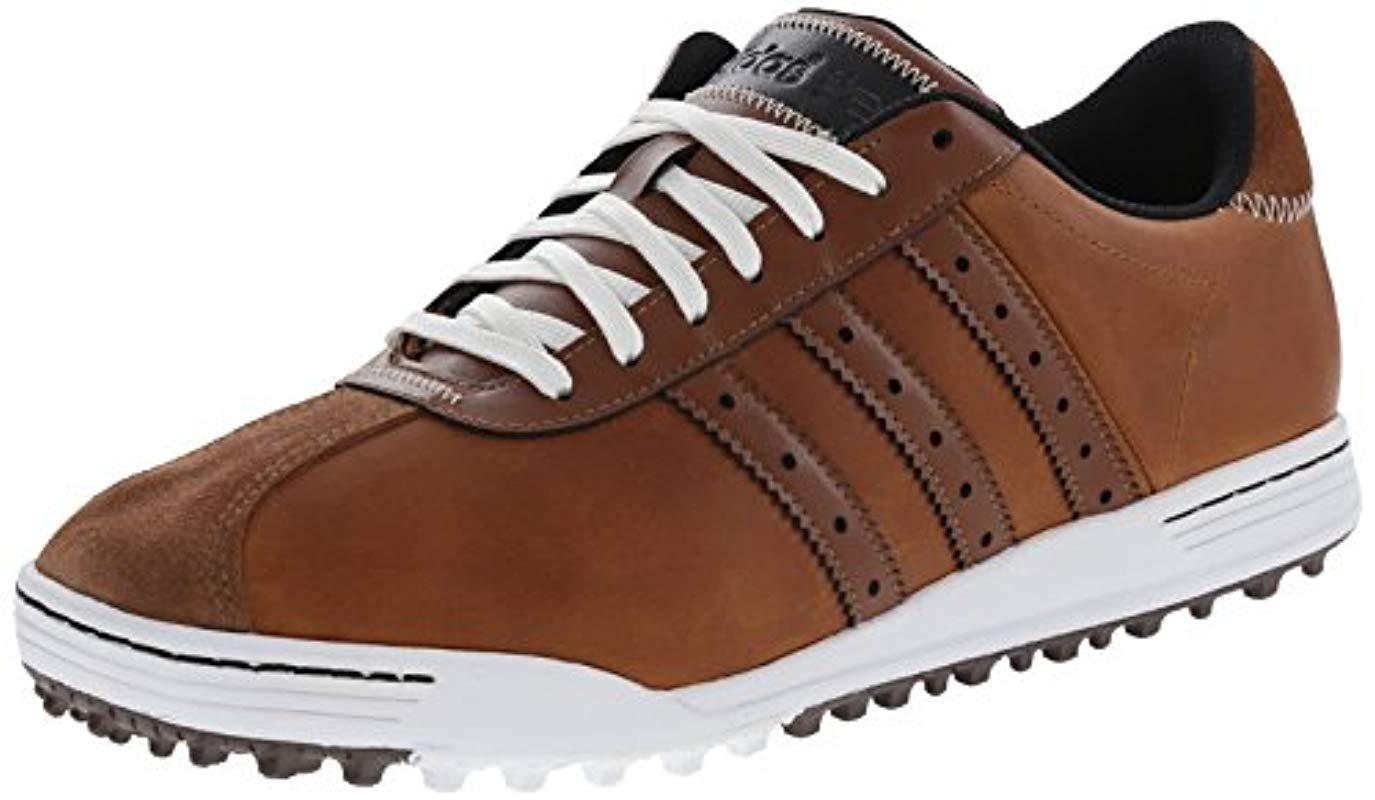 adidas Leather Adicross Classic Golf Shoe in Tan Brown/Tan Brown/White  (Brown) for Men | Lyst