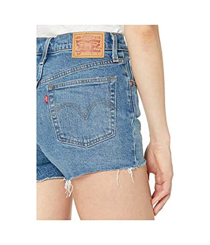 501 high rise short levis