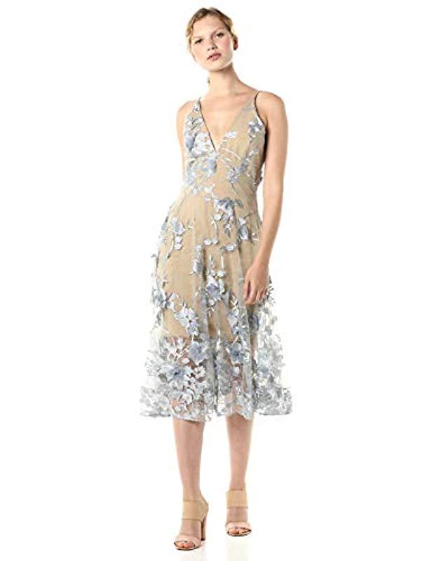 dress the population audrey floral midi dress