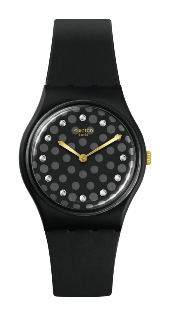 Swatch Collection: Gent Bioceramic Standard Sparkle Night Quartz Watch in  Black | Lyst