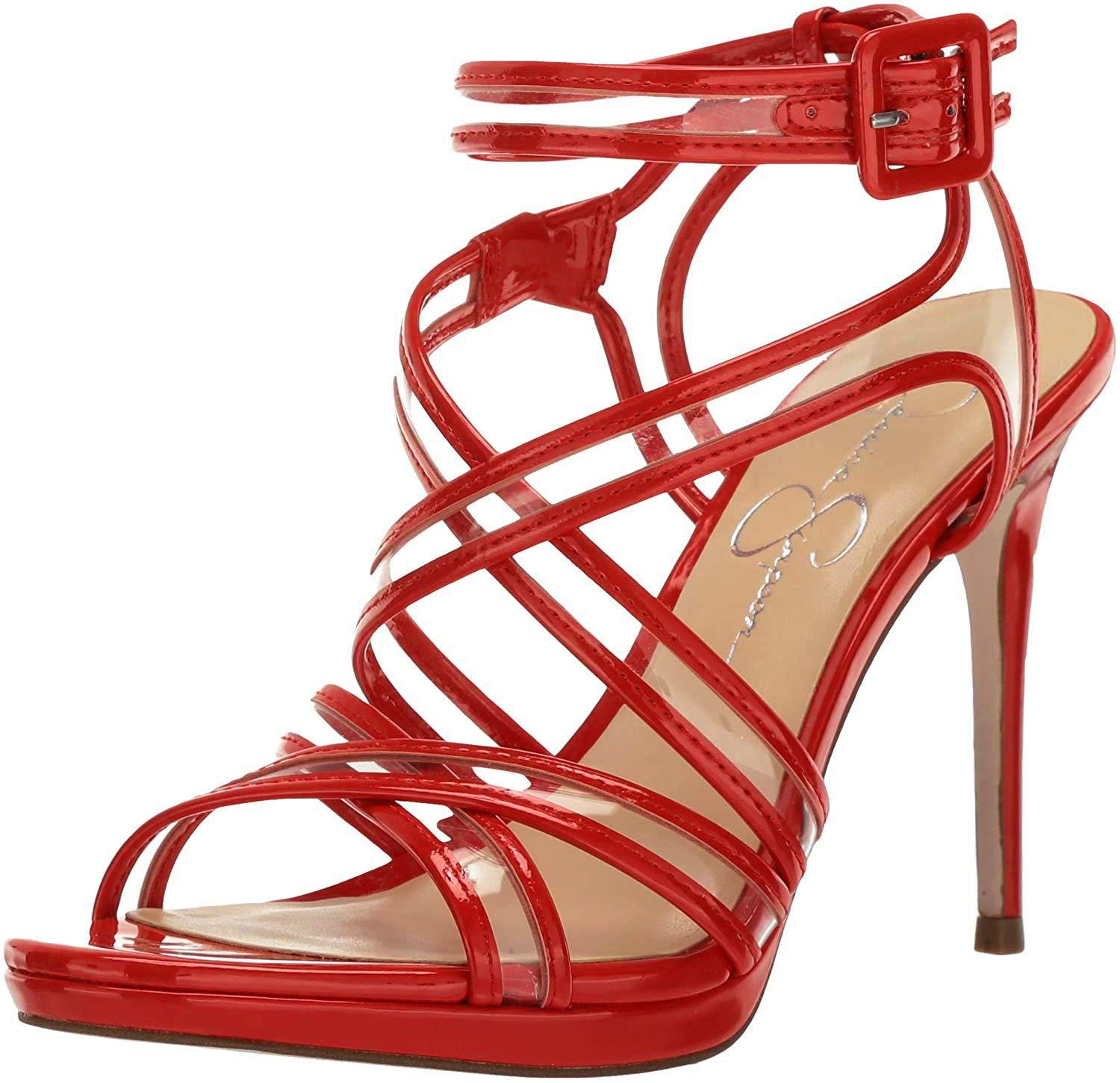 jessica simpson clear strap heels