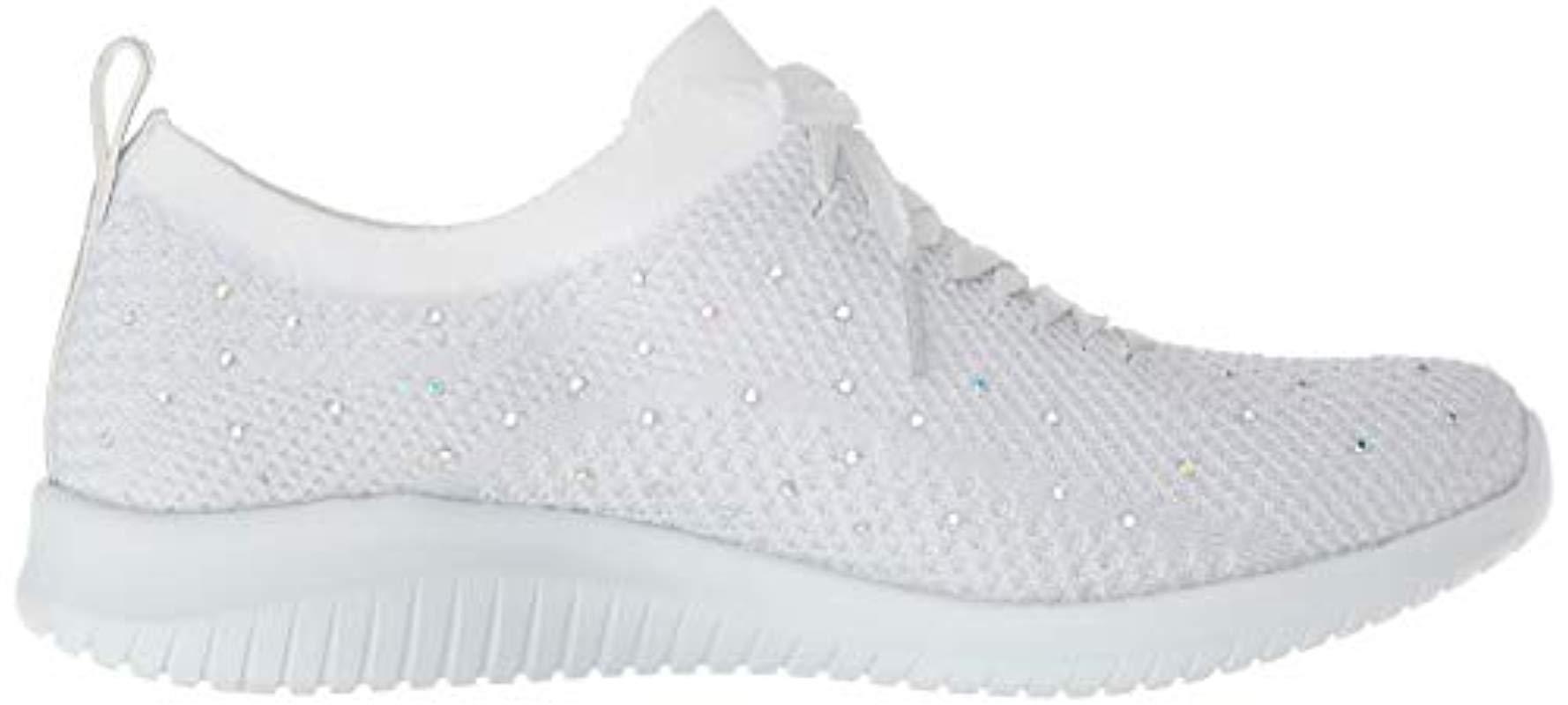 Skechers 's Flex-strolling Out Trainers in White/Silver (White) - Save 39% - Lyst