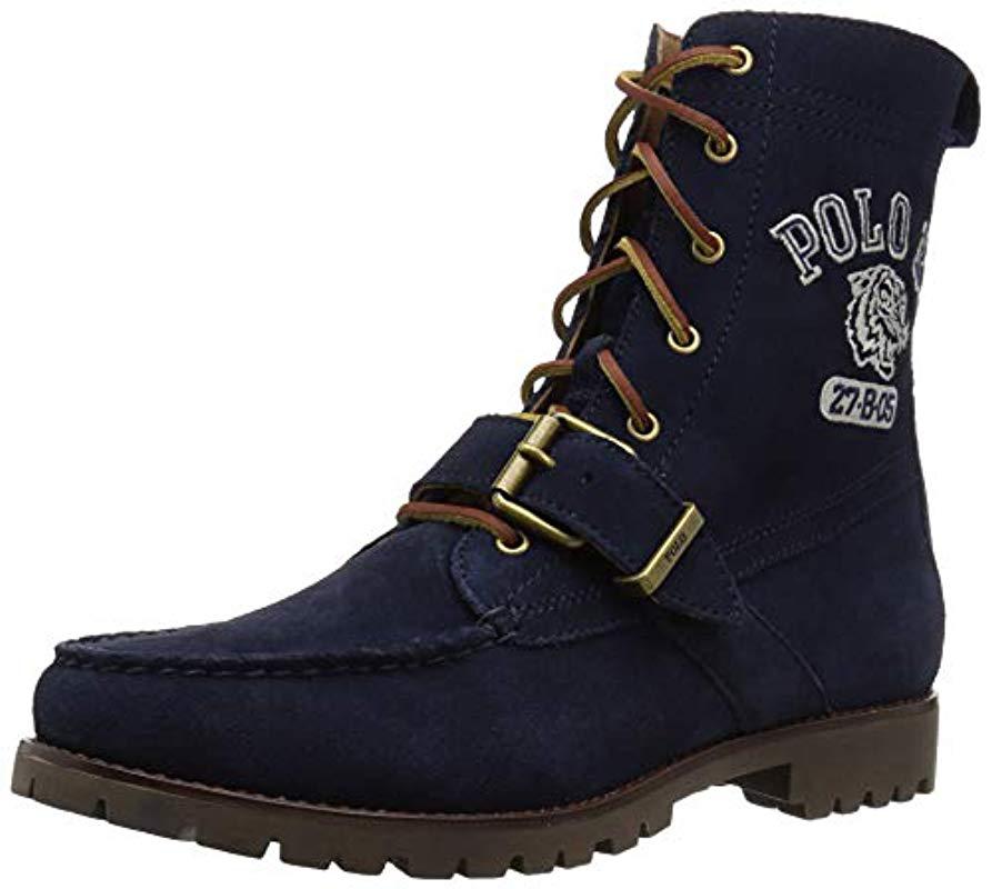 polo ranger boots suede