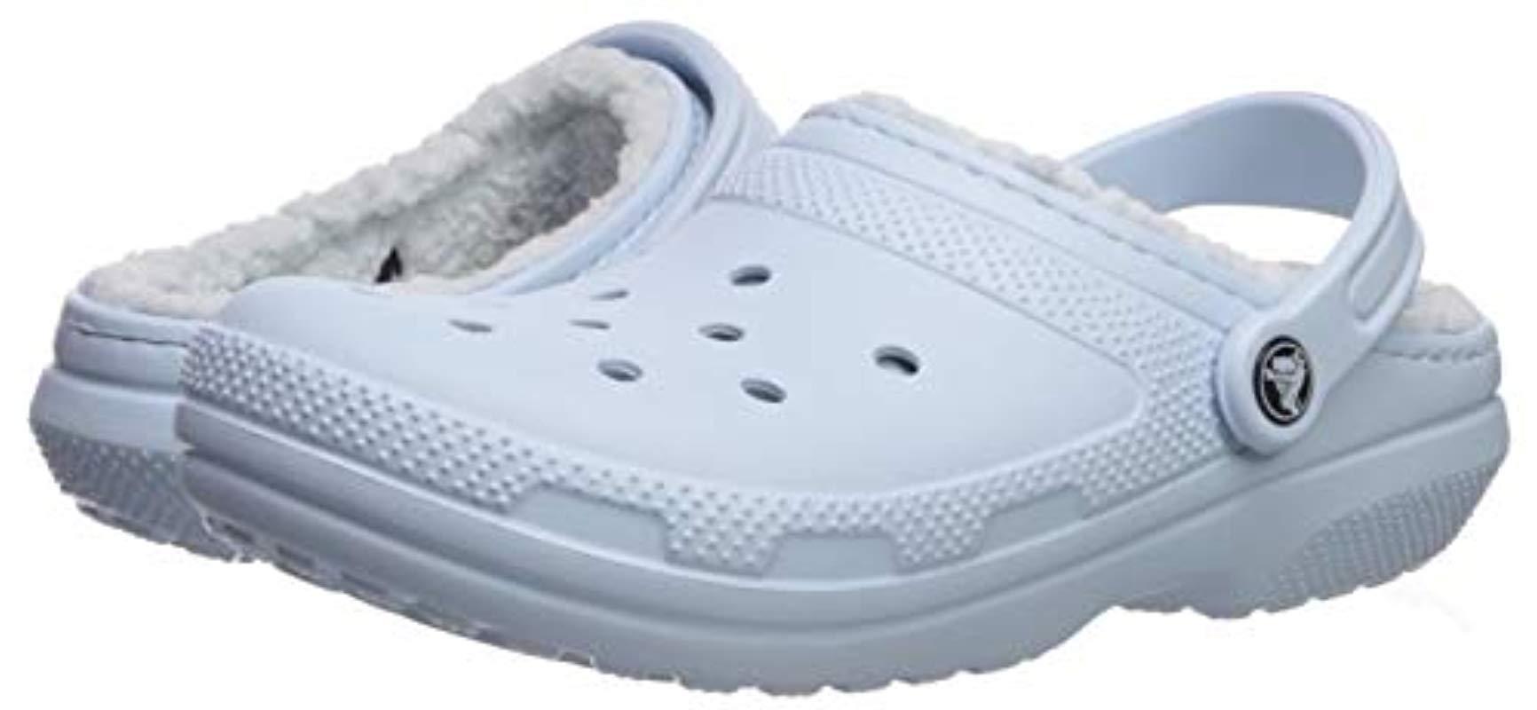 crocs lined mineral blue