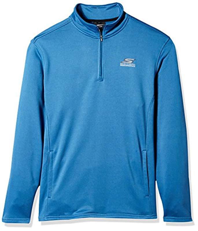 Download Skechers Go Walk Momentum 1/4 Zip Mock Neck Twill Back ...