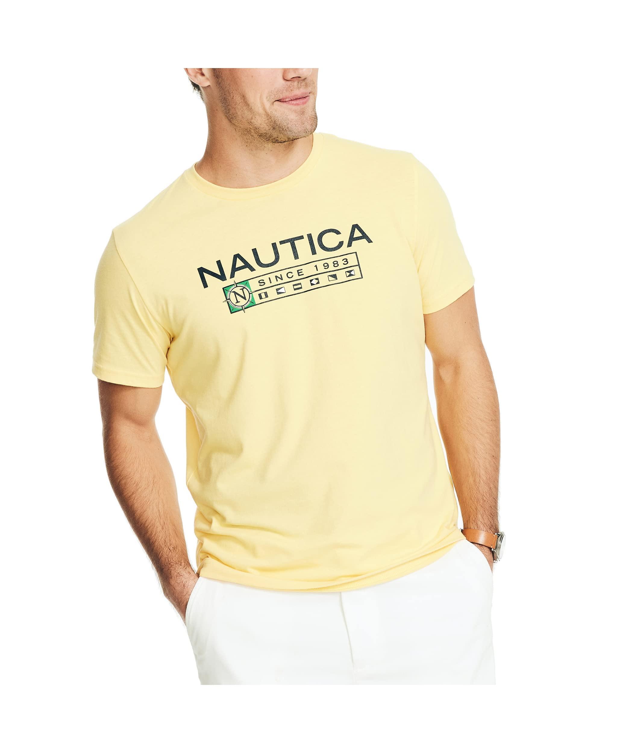 Maglietta da uomo con logo realizzato in modo sostenibile da Uomo di Nautica  in Giallo | Lyst