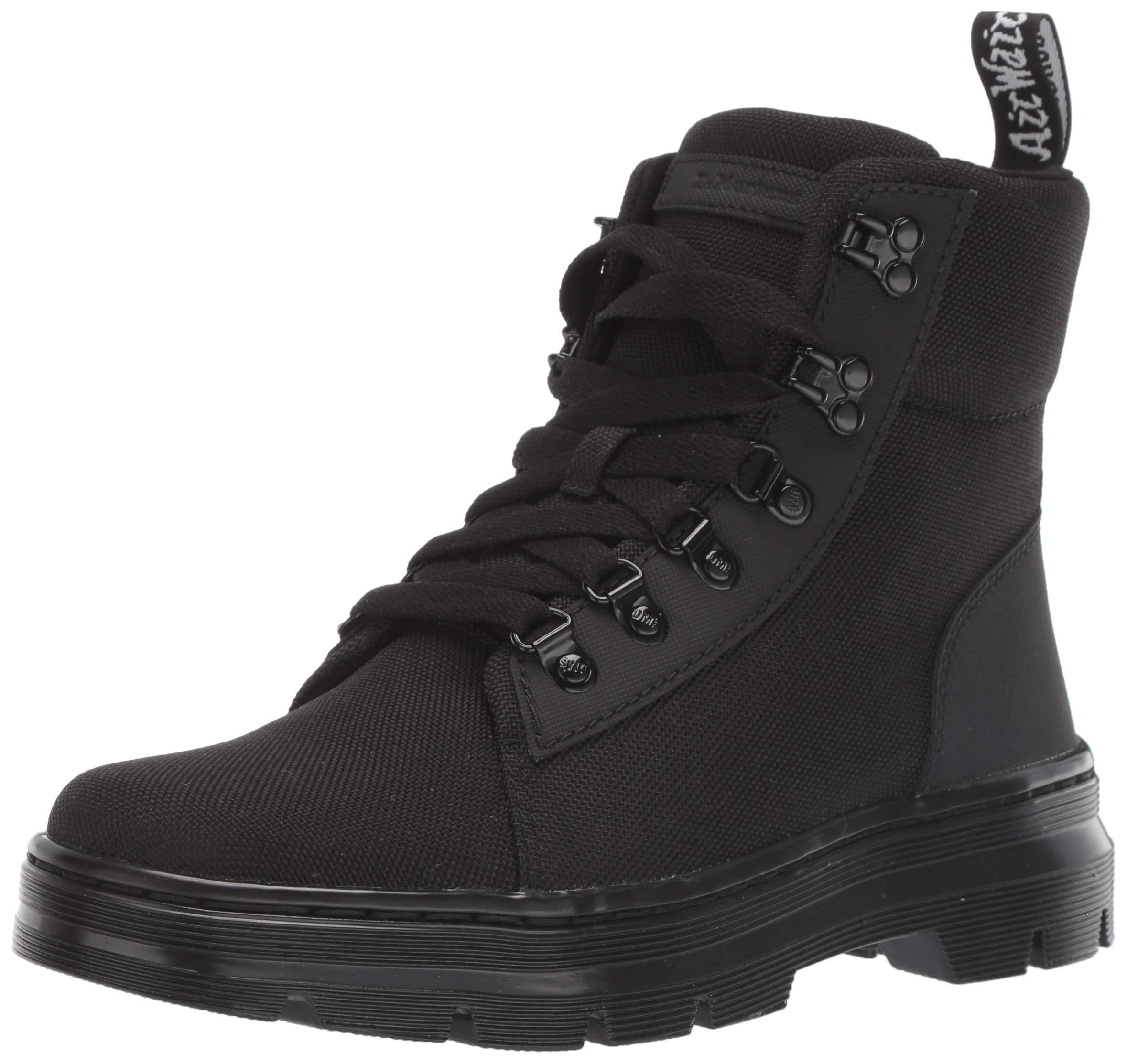 dr martens combs tech utility ankle boots in black