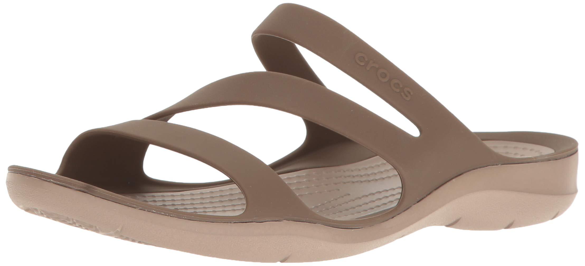 Crocs™ Swiftwater Sandal Slide in Walnut/Walnut (Brown) | Lyst