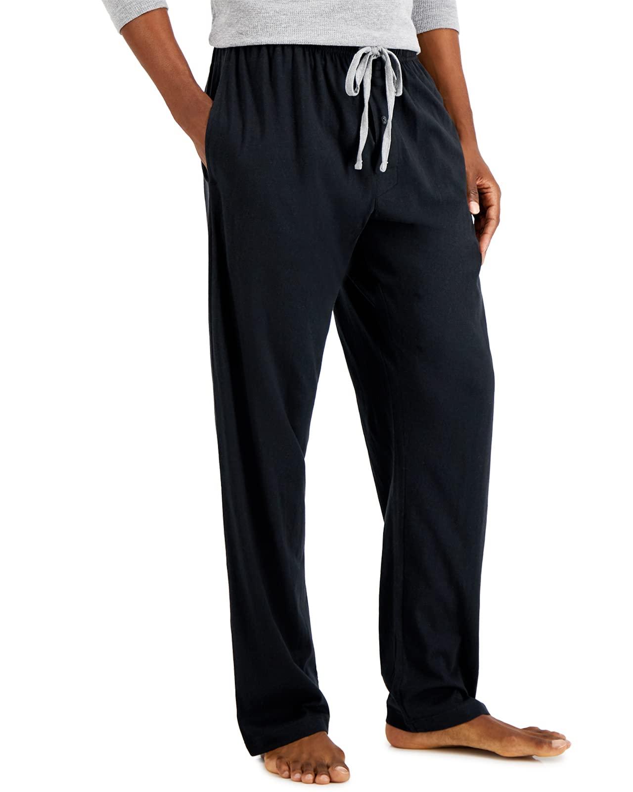 Hanes Cotton S X-temp Jersey Pant With Comfortsoft in Midnight Black ...