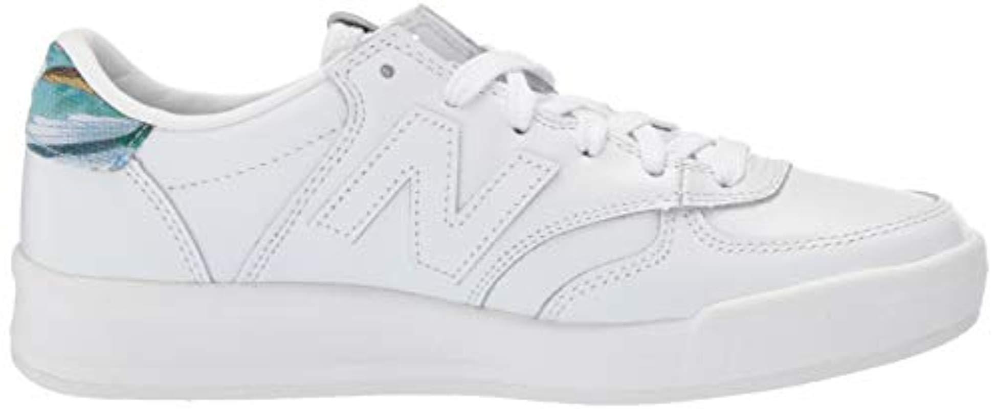 New Balance Canvas 300 V1 Court Sneaker in White/Print (White) - Save 73% |  Lyst