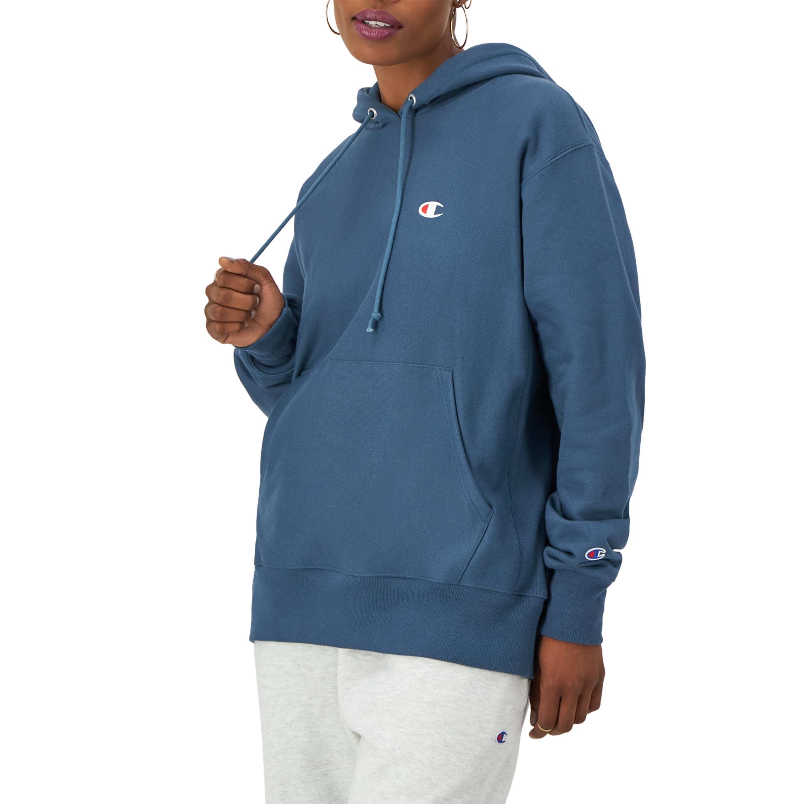 Champion , Reverse Weave Oversized Hoodie, Heavyweight Fleece Sweatshirt  For , Metallic Teal Left Chest C, X-large in Blue | Lyst