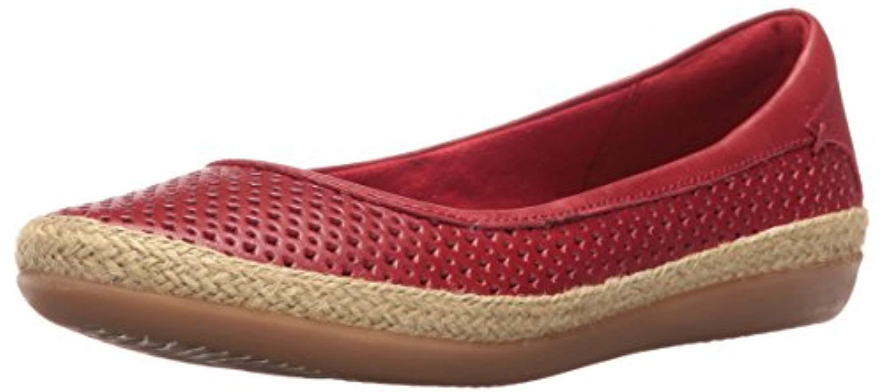 clarks ballet flats with ankle strap