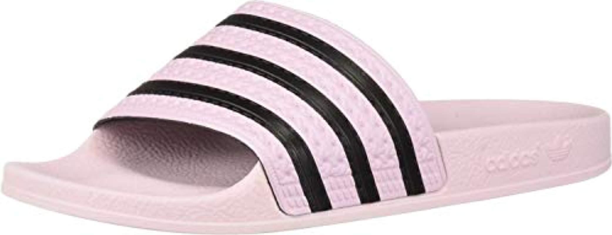 adidas slides pink and black