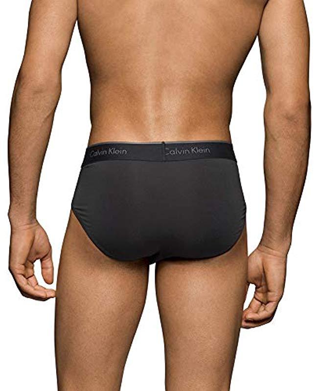 Calvin Klein Microfiber Stretch Multipack Briefs in Black for Men | Lyst