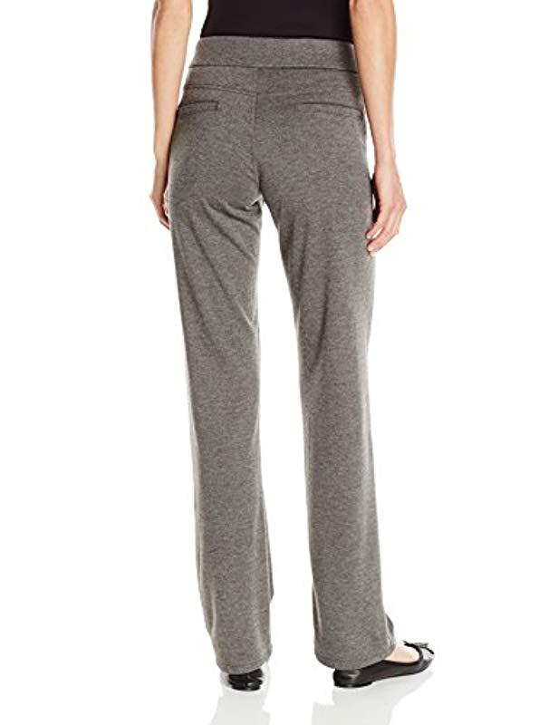 Lee Jeans Natural Fit Pull On Elsie Barely Bootcut Pant in Melange Gray ...