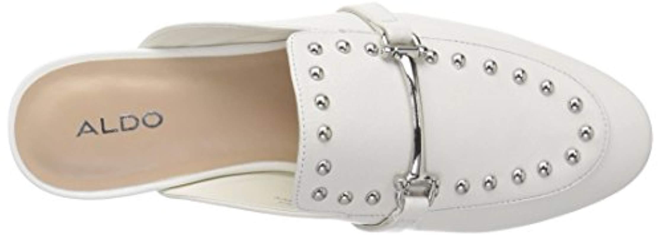 aldo white mule