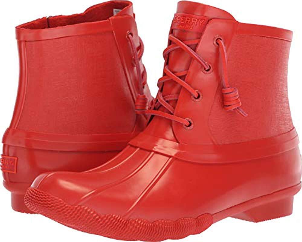 sperry saltwater rubber flooded duck boot