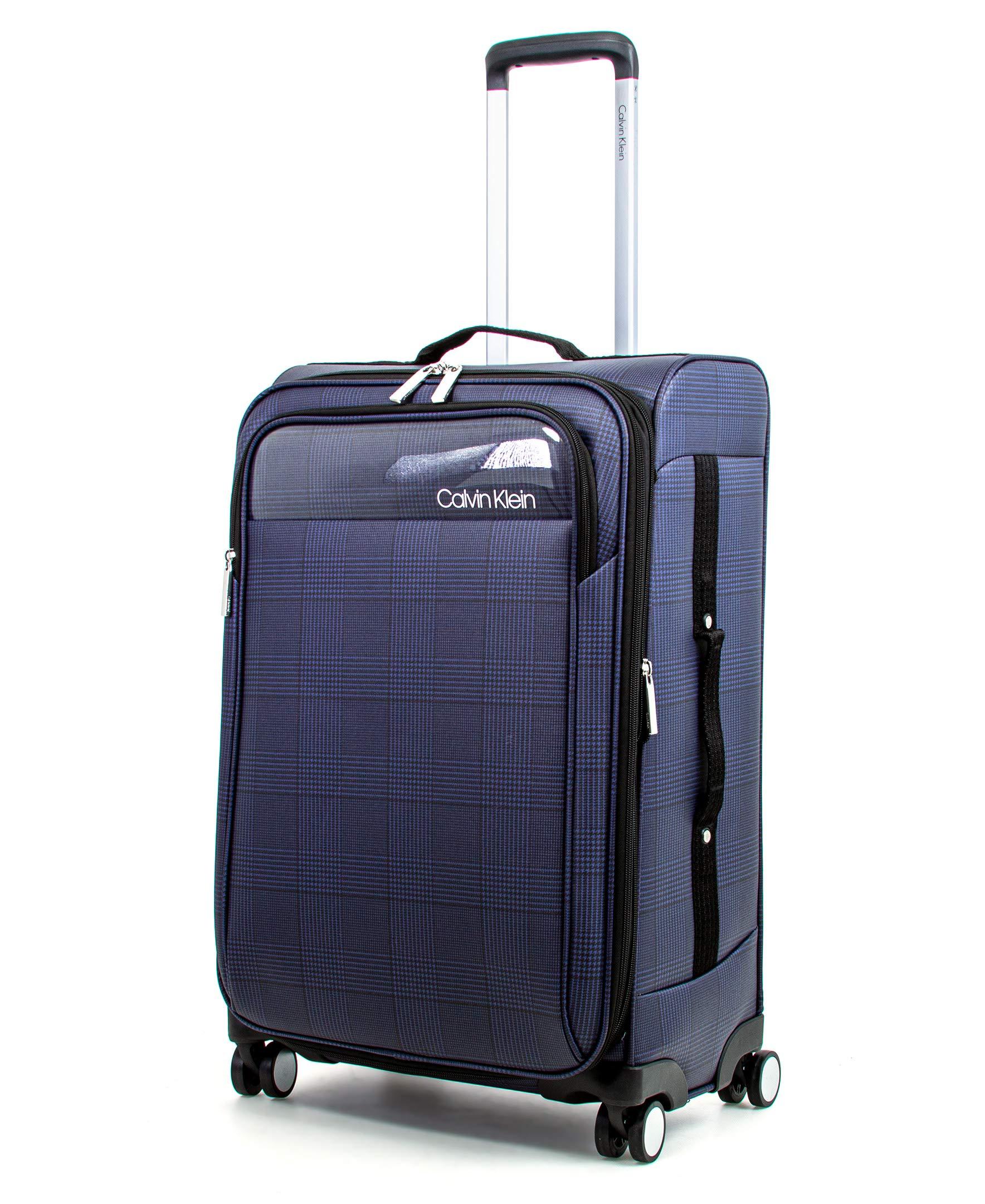 Calvin Klein Synthetic 28" Expandable Softside Spinner Luggage, Dark
