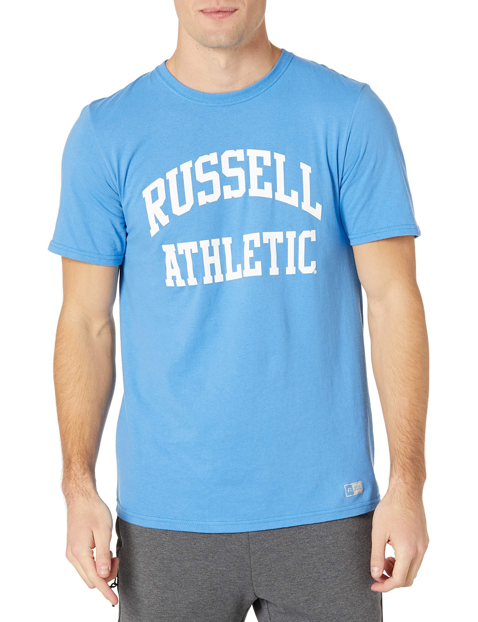 Russell Athletic Cotton Performance Short Sleeve T-shirt in Blue for ...