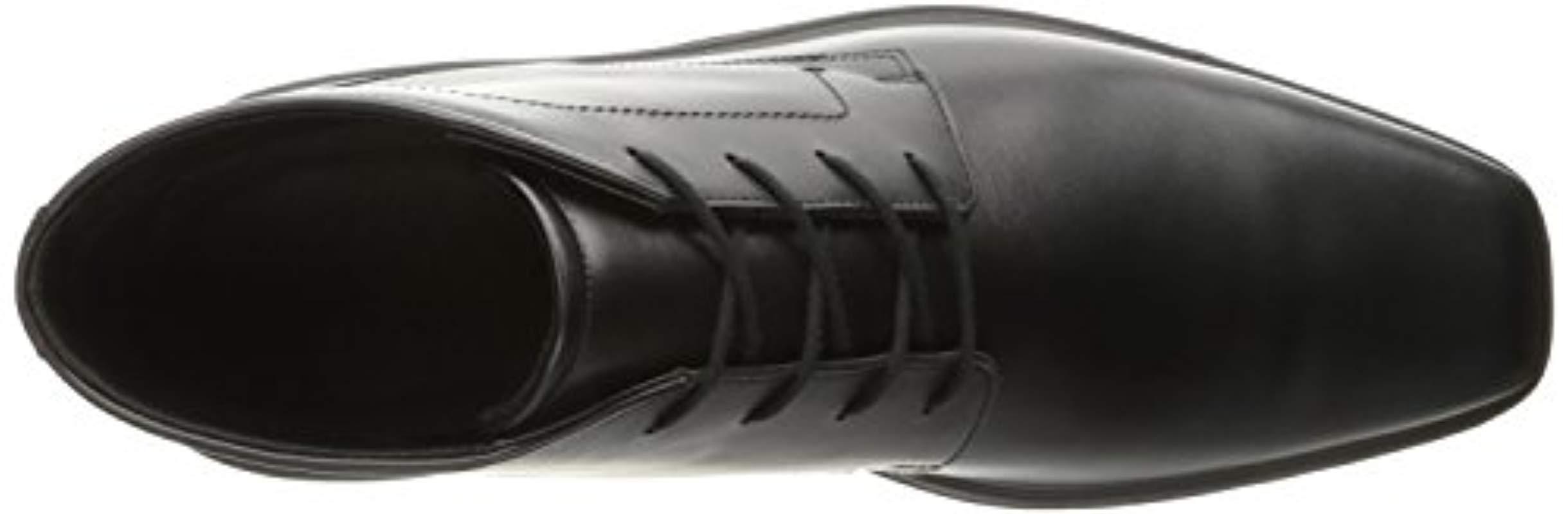 Ecco Leather Johannesburg Ankle Boots in Black for Men - Lyst