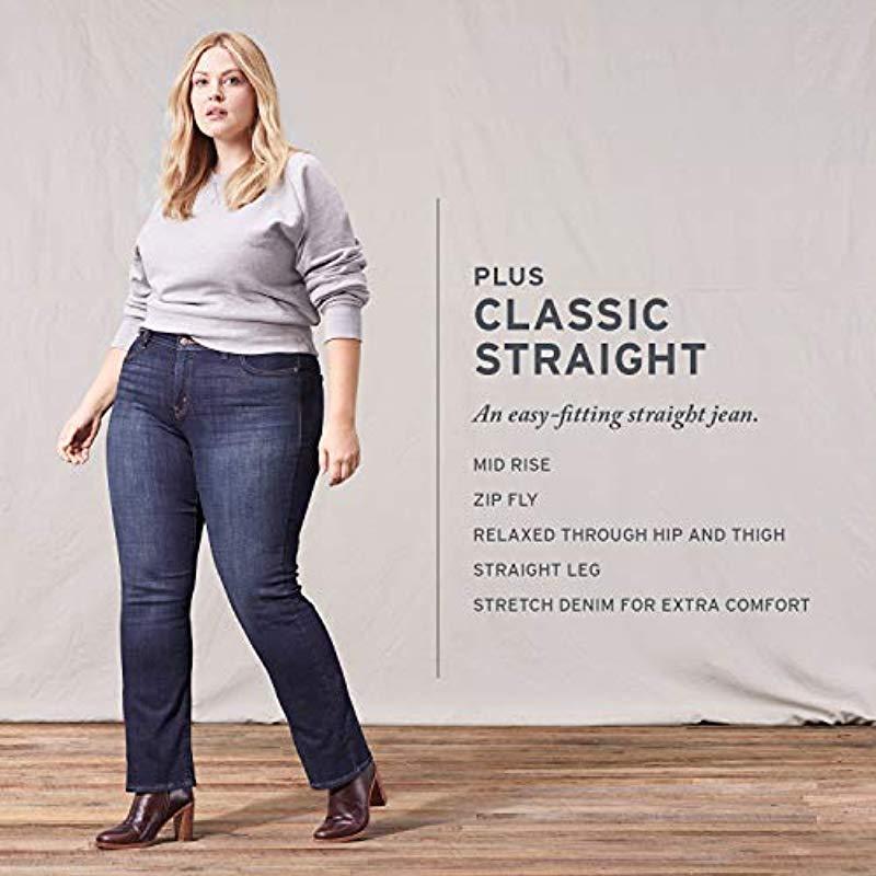 plus size straight jeans