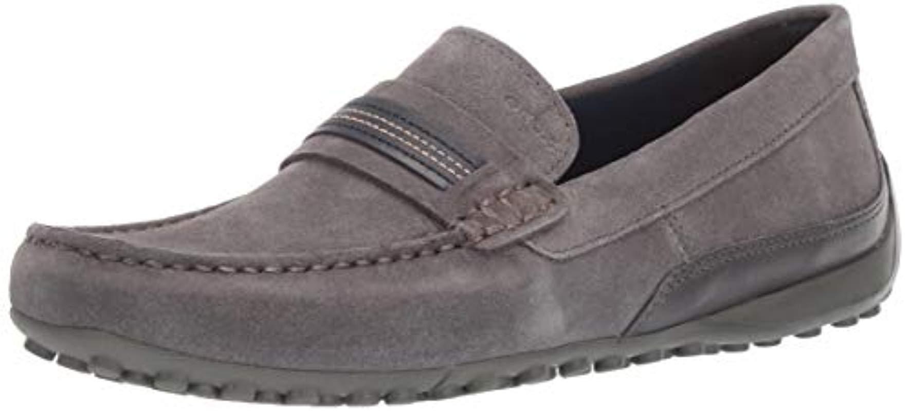 Geox Snake 22 Suede Driving Moc Loafer Style in Gray for Men - Save 36% ...