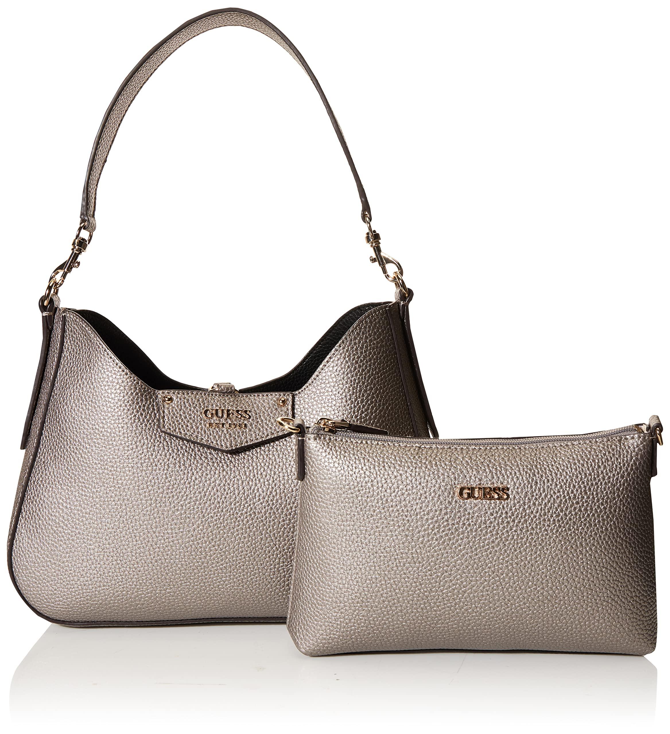 Guess Eco Brenton Hobo Pewter in Gray | Lyst