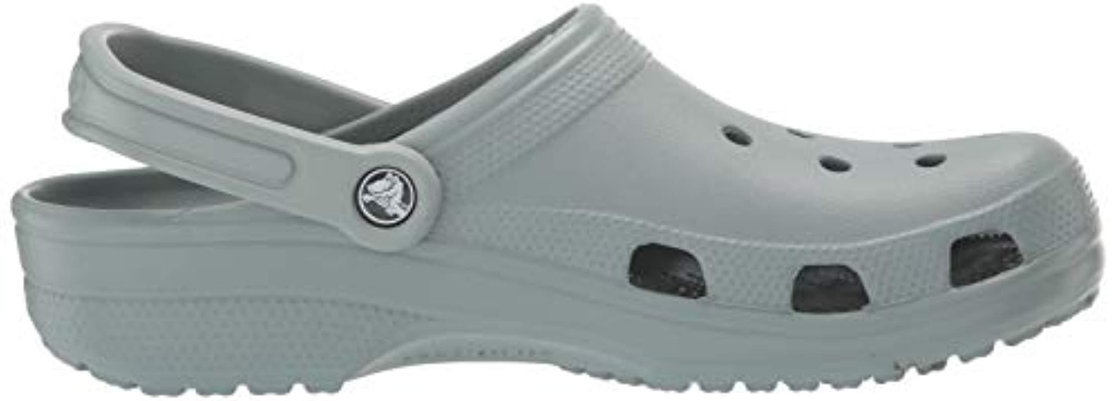 dusty green crocs