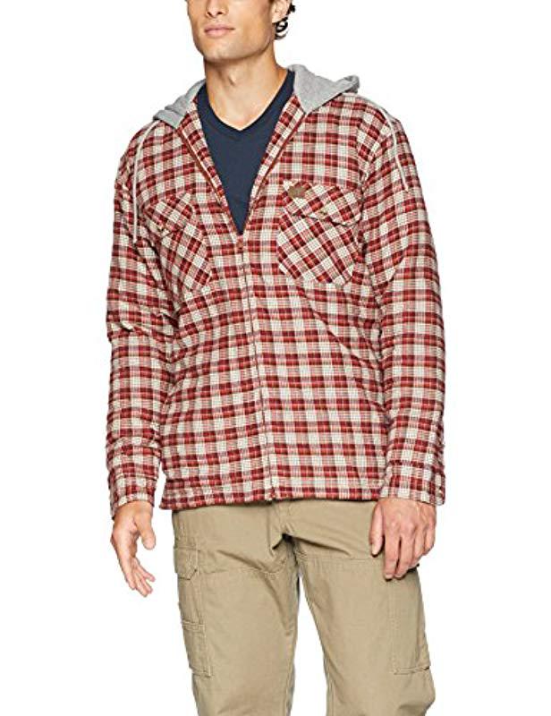 Wrangler hooded flannel work jacket sale