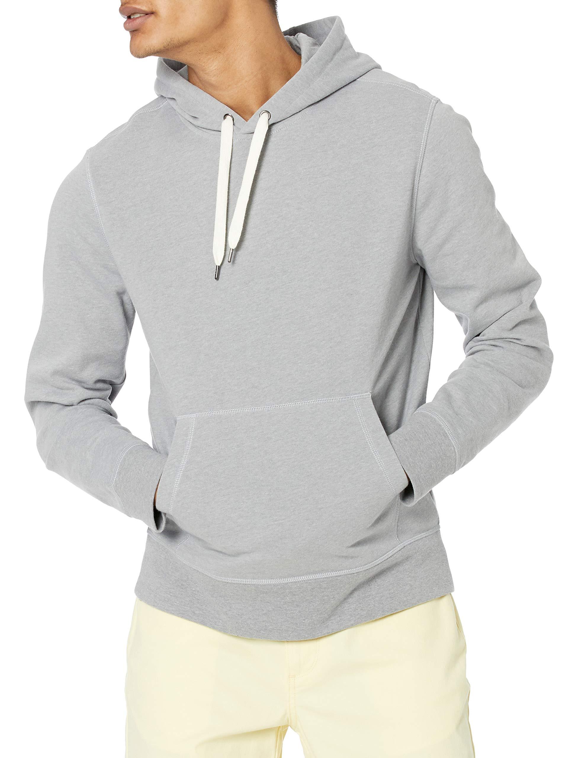 Amazon Essentials Lightweight French Terry Hooded Sweatshirt in Light Grey  Heather (Gray) for Men - Lyst