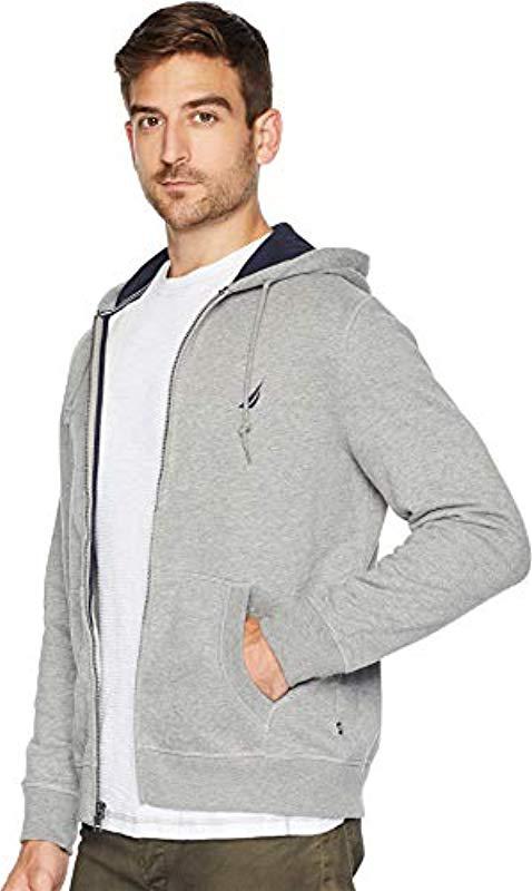 grey nautica hoodie