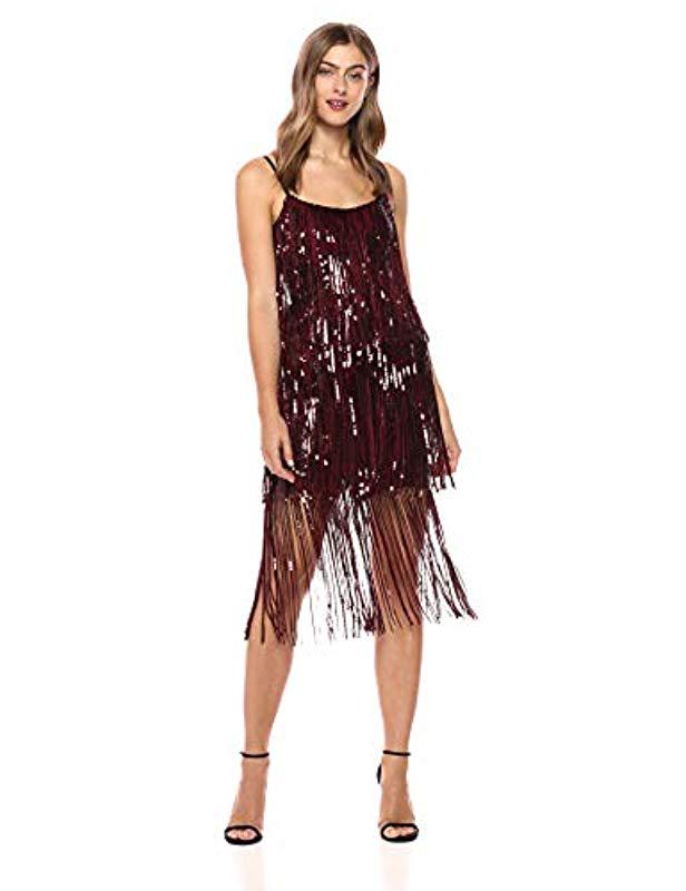 roxy sequin fringe dress