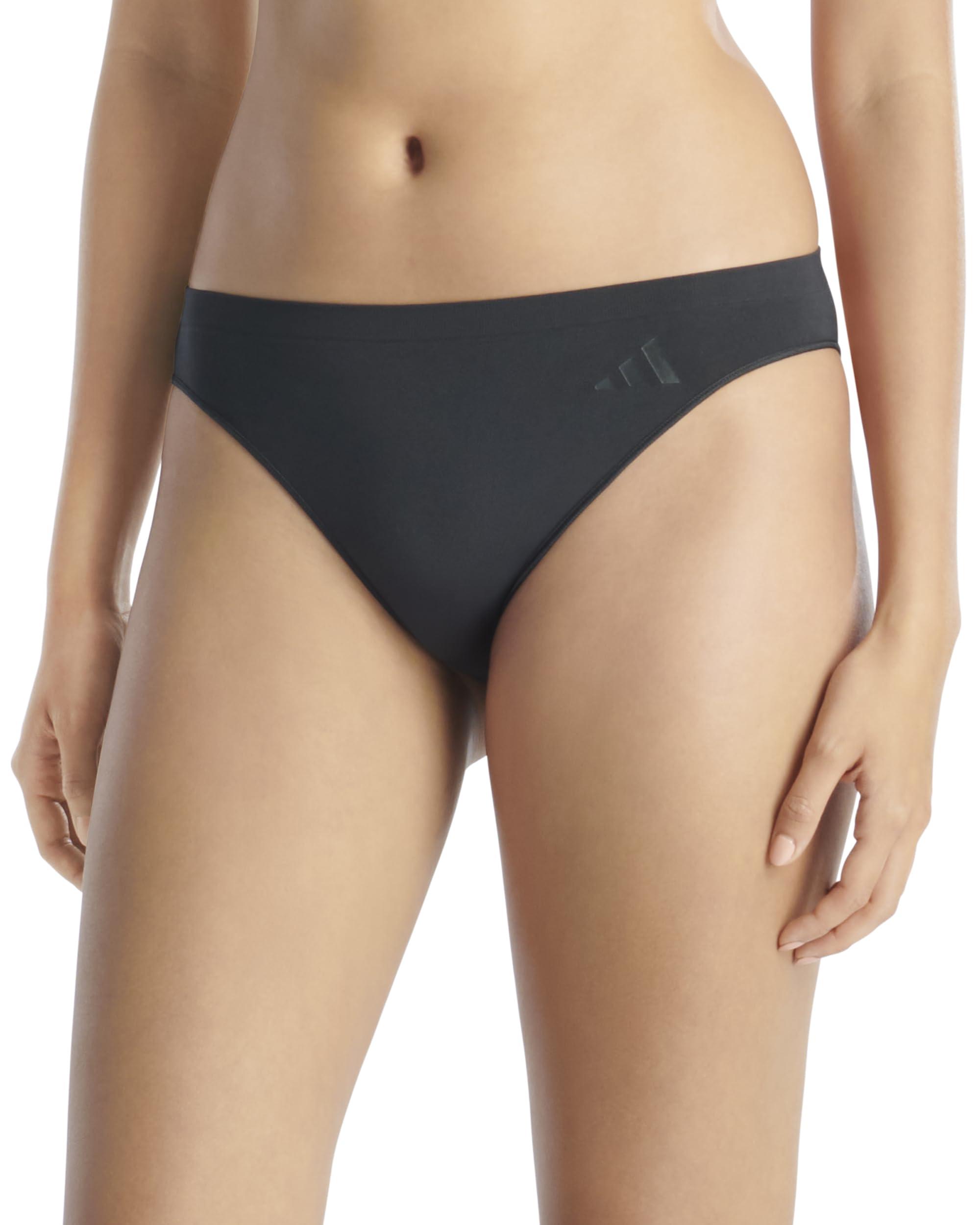 ^adidas^ Performance women’s 3rd bra panty 12-piece package adidas Women's Cotton Bikini Underwear 3-Pack, Black/Heather