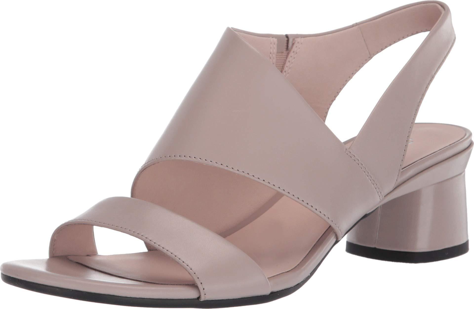 Ecco Leather Elevate 45 Block Sandal 